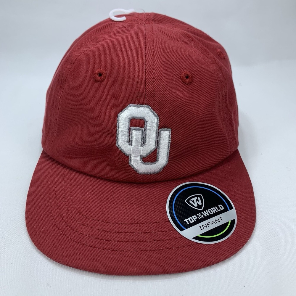 Lil' Sooner OU Hat INFANT Baby Oklahoma Stretch Fit Cotton Baseball Cap TOW